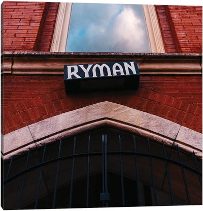 The Ryman Canvas Art Print - Nashville Art
