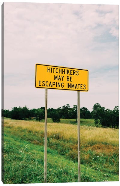 Hitchhikers Canvas Art Print - Oklahoma Art
