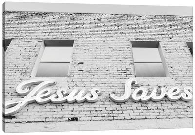 Jesus Saves II Canvas Art Print - Oklahoma Art