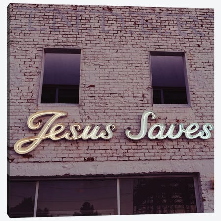 Jesus Saves III Canvas Print #BTY1389} by Bethany Young Canvas Artwork