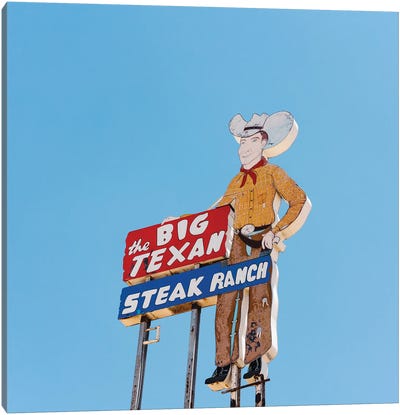 Big Texan Canvas Art Print - Novelty City Scenes
