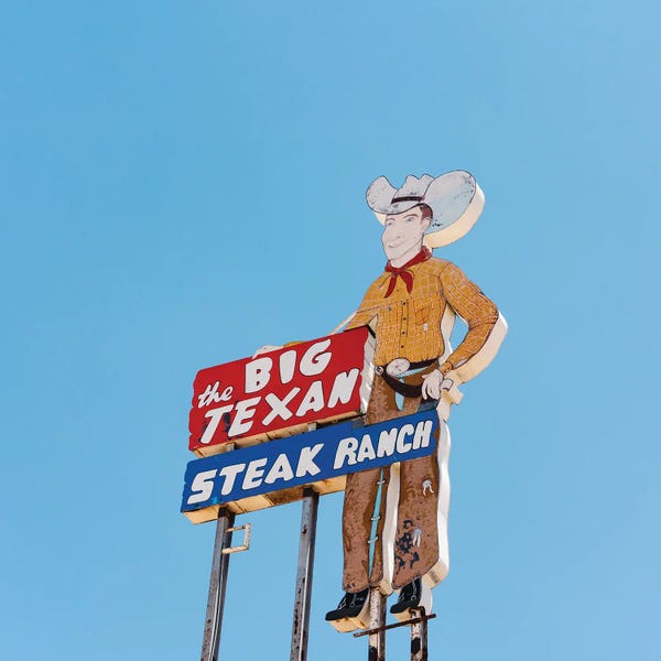 Canvas Print: Big Texan by Bethany Young