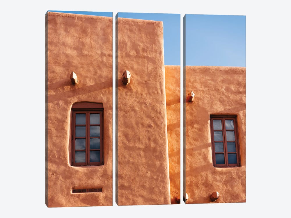 Santa Fe Architecture III by Bethany Young 3-piece Canvas Art