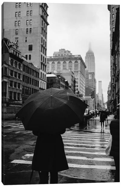 Rainy New York VII Canvas Art Print - Weather Art