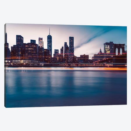 New York Lights Canvas Print #BTY142} by Bethany Young Canvas Wall Art