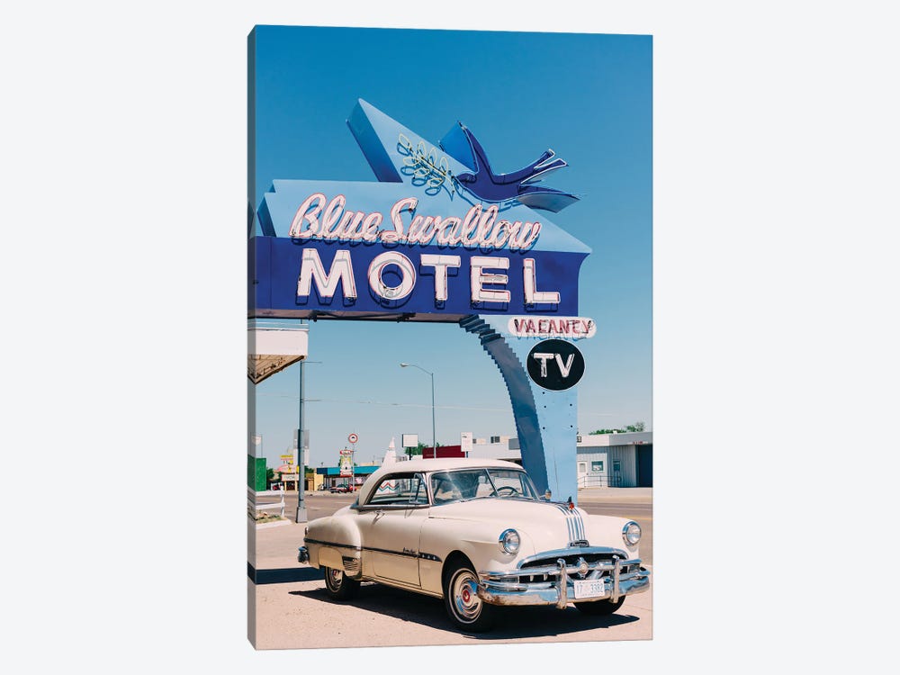Blue Swallow Motel by Bethany Young 1-piece Canvas Print