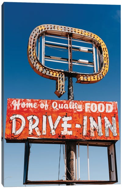 New Mexico Drive Inn Canvas Art Print - Route 66 Art