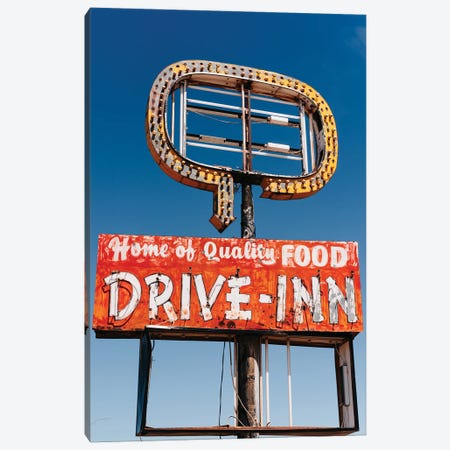 New Mexico Drive Inn Canvas Print #BTY1445} by Bethany Young Canvas Wall Art
