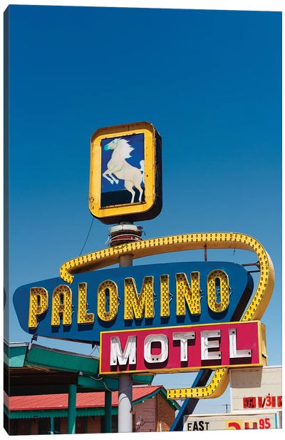 Palomino Motel II Canvas Art Print - New Mexico Art