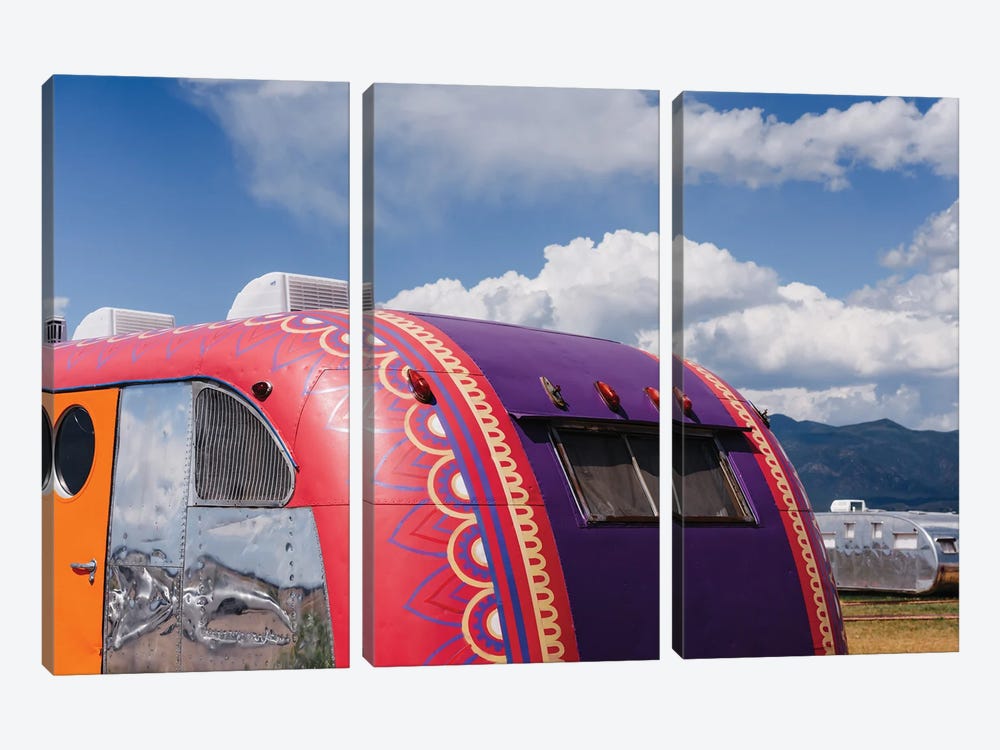 New Mexico Airstream by Bethany Young 3-piece Canvas Art Print