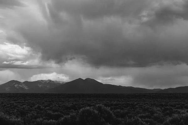 Taos: Taos Mountains Storm IV by Bethany Young