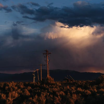 Taos Mountains Sunset III by Bethany Young canvas print