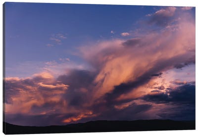 Taos Mountains Sunset Canvas Art Print