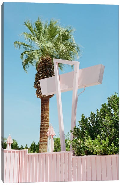 Pink Palm Springs III Canvas Art Print - Palm Springs Art