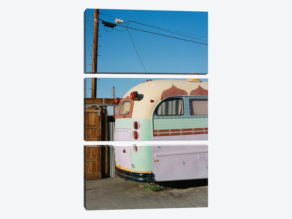 Joshua Tree Bus On Film by Bethany Young 3-piece Canvas Art Print