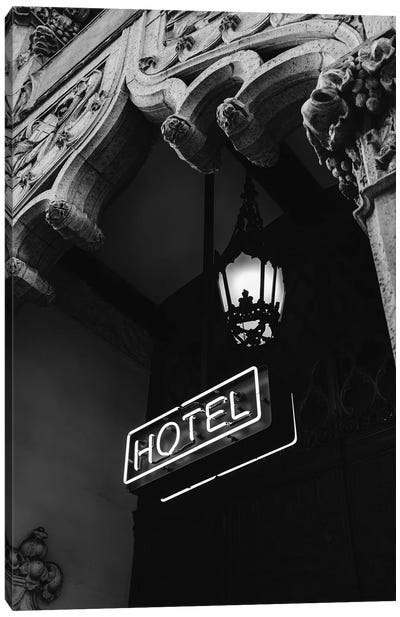 LA Hotel Canvas Art Print - Goth Art