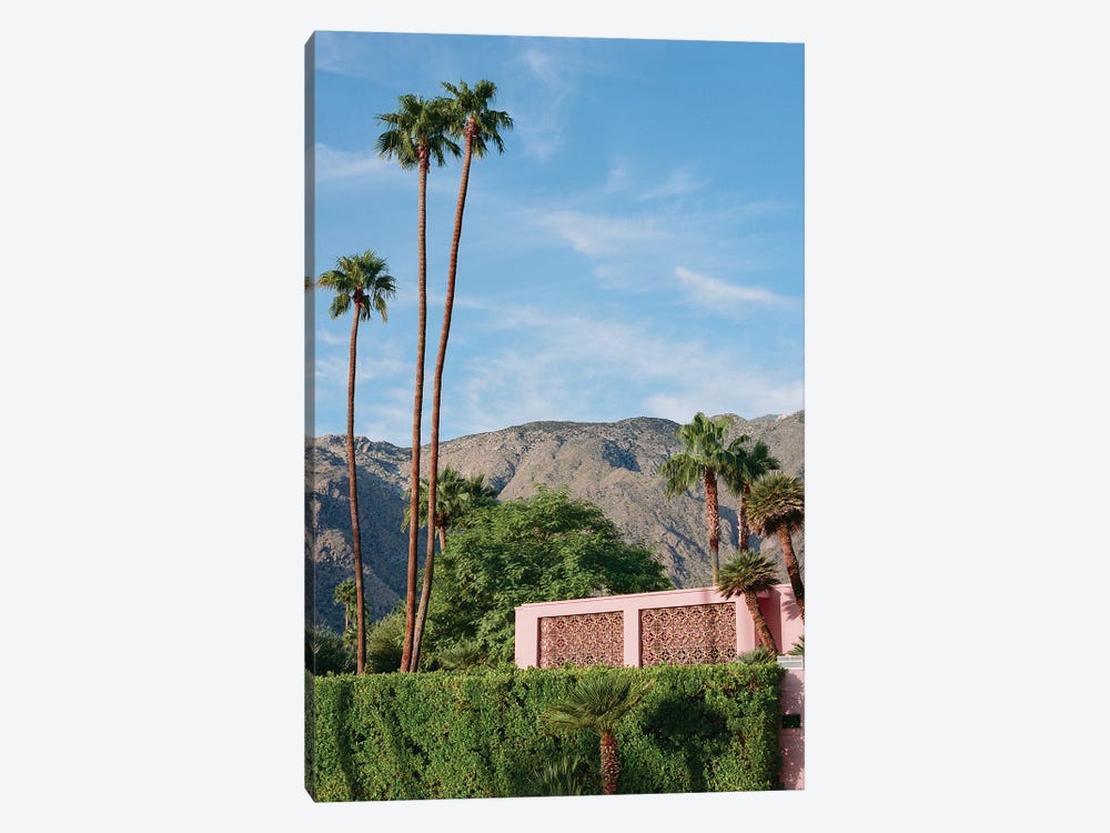 Palm Springs Pink House On Film by Bethany Young 1-piece Canvas Art Print