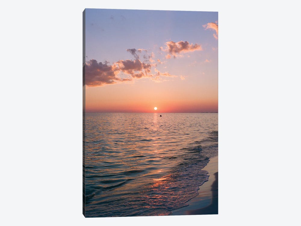 Florida Ocean Sunset On Film by Bethany Young 1-piece Canvas Wall Art