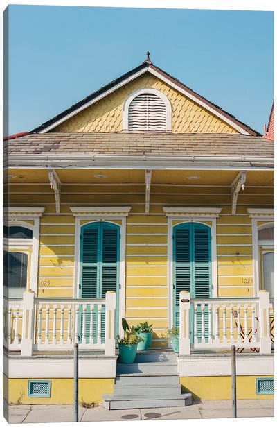 New Orleans Architecture V On Film Canvas Art Print - New Orleans Art