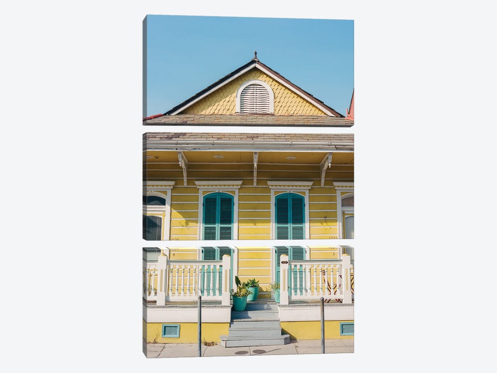 New Orleans Architecture V On Film by Bethany Young 3-piece Canvas Artwork