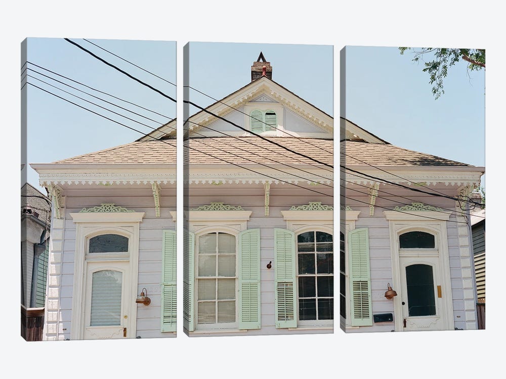 New Orleans Architecture VIII On Film by Bethany Young 3-piece Art Print
