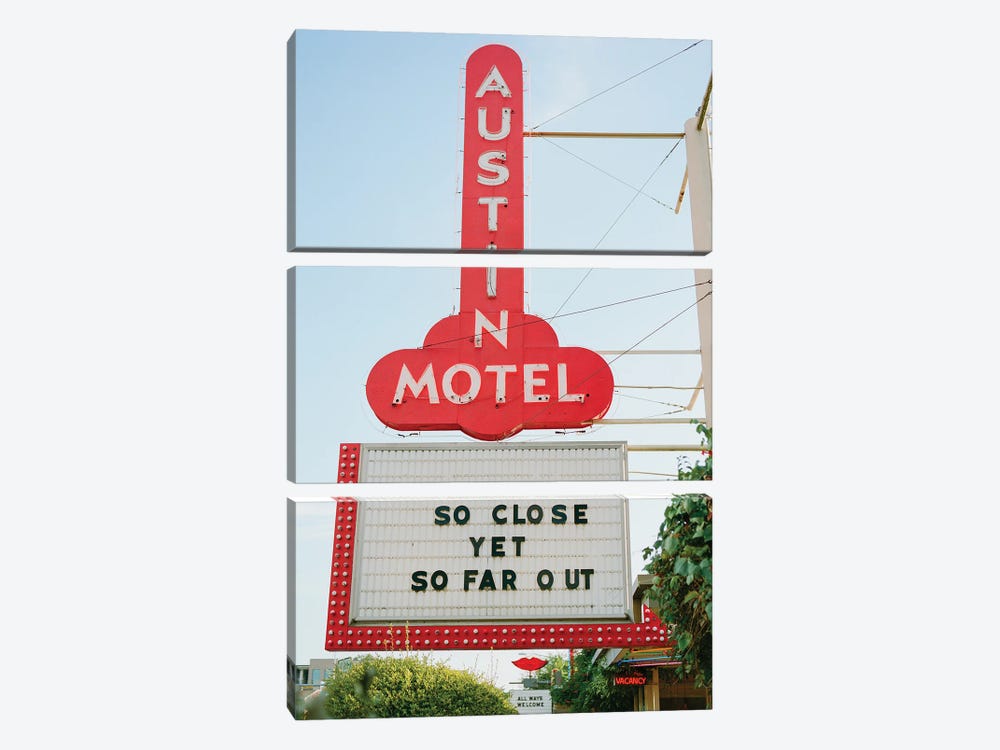Austin Motel III On Film by Bethany Young 3-piece Canvas Wall Art