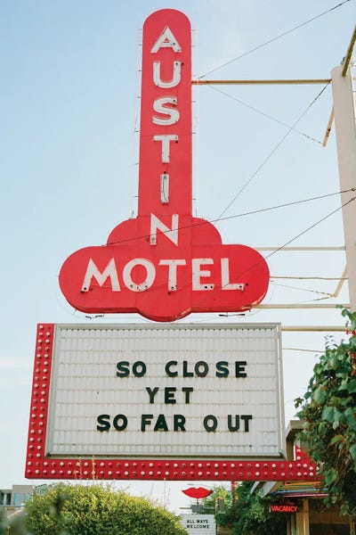 Canvas Print: Austin Motel III On Film by Bethany Young