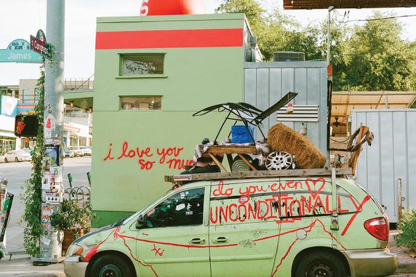 Canvas Print: I Love You Austin On Film by Bethany Young