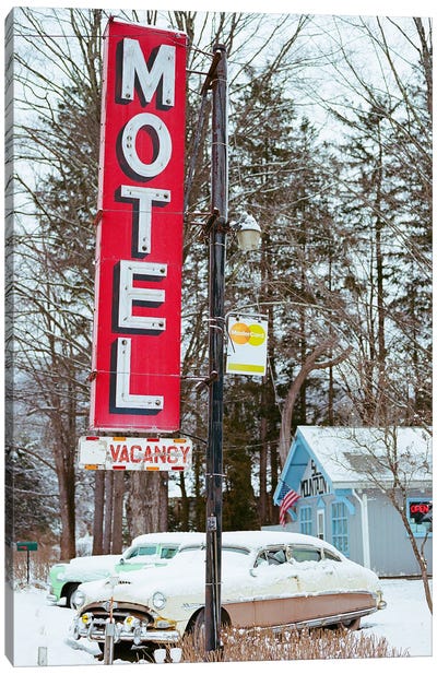 Upstate New York Motel Canvas Art Print - Bethany Young