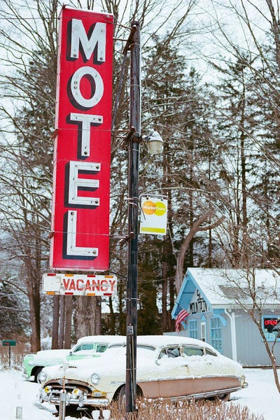 Canvas Print: Upstate New York Motel by Bethany Young
