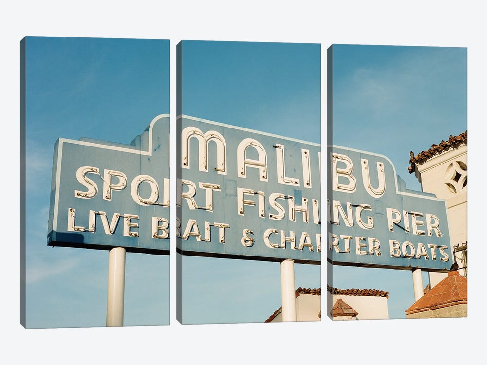 Malibu Pier III by Bethany Young 3-piece Canvas Print
