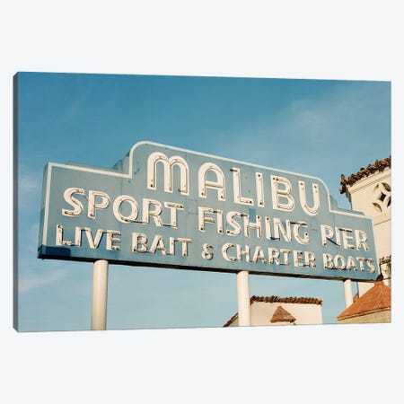 Malibu Pier III Canvas Print #BTY1872} by Bethany Young Canvas Wall Art