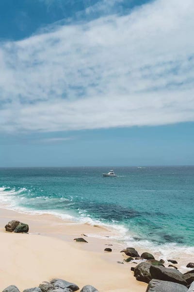 Rocky Beaches: Cabo Boat by Bethany Young