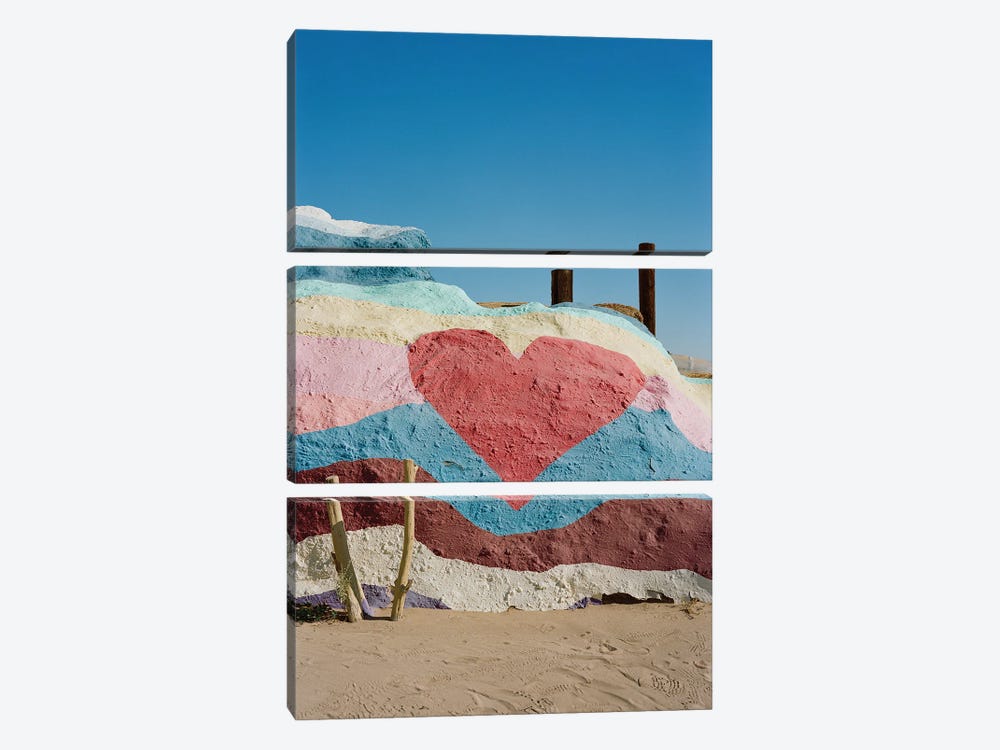 Salvation Mountain Heart by Bethany Young 3-piece Canvas Wall Art