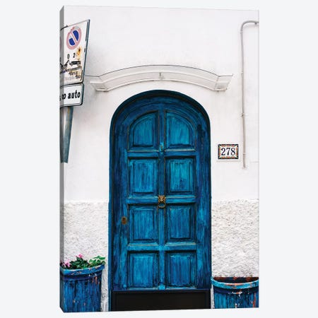 Amalfi Coast Door Canvas Print #BTY196} by Bethany Young Canvas Art