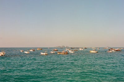 Positano Beach XIV On Film by Bethany Young framed canvas print
