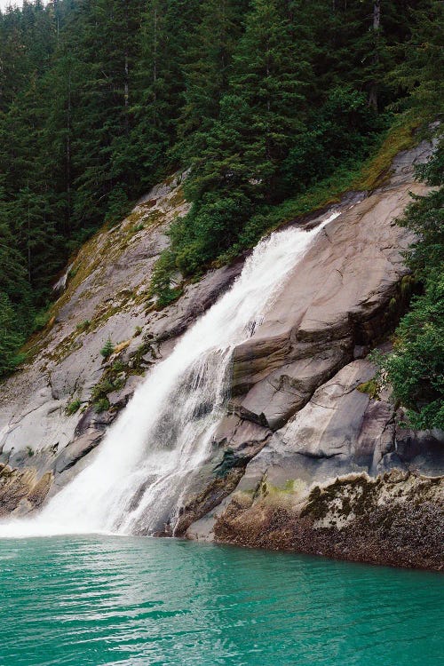 Juneau Waterfall On Film by Bethany Young canvas print