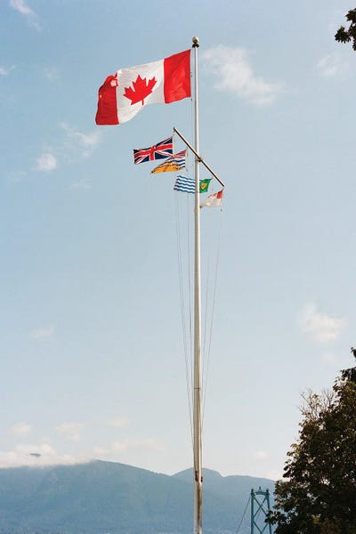 International Flags: Vancouver Canada II On Film by Bethany Young