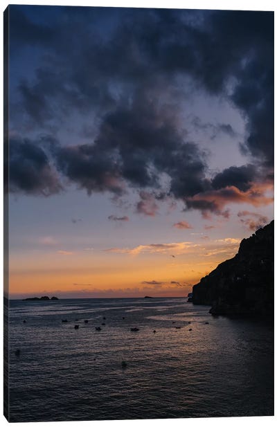 Amalfi Coast Sunset III Canvas Art Print - Island Art