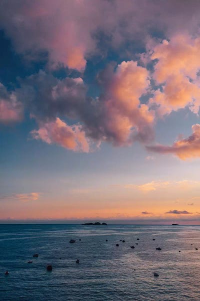 Amalfi Coast: Amalfi Coast Sunset V by Bethany Young
