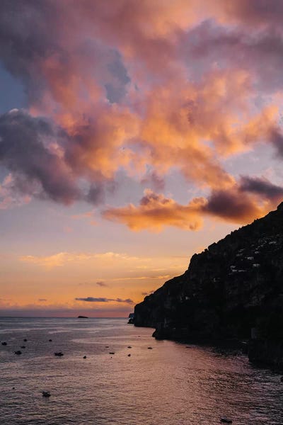 Cliffs: Amalfi Coast Sunset I by Bethany Young