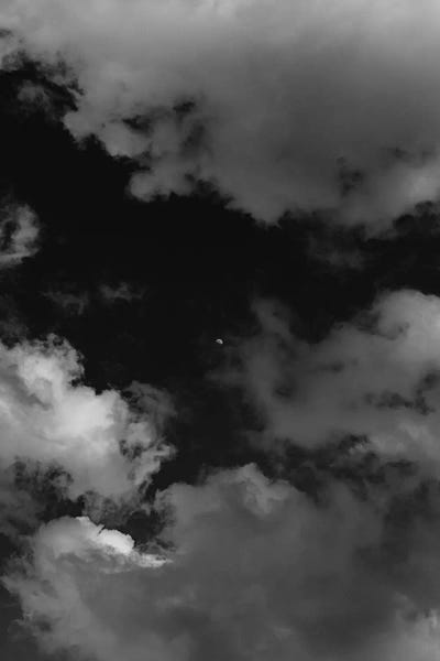 Italian Monochrome Moon by Bethany Young canvas print