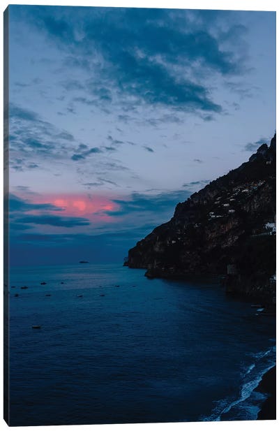 Positano Sunrise II Canvas Art Print - Amalfi Coast Art