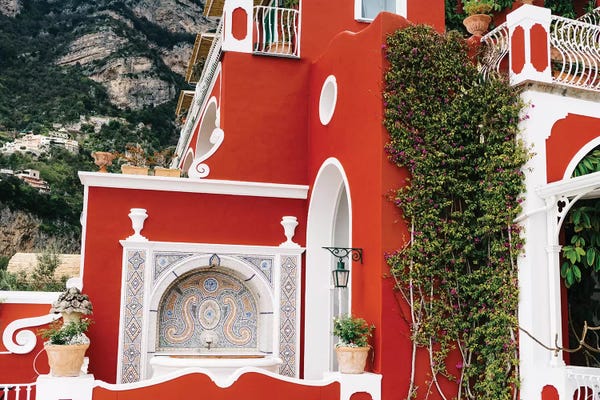 Fountains: Rainy Positano VI by Bethany Young