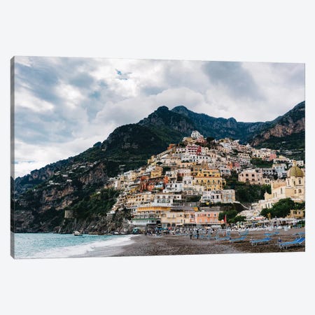 Rainy Positano X Canvas Print #BTY347} by Bethany Young Art Print