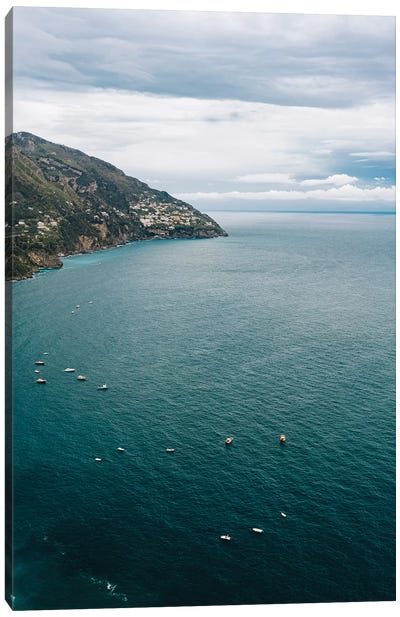 Stormy Amalfi Coast Drive IV Canvas Art Print - Campania Art