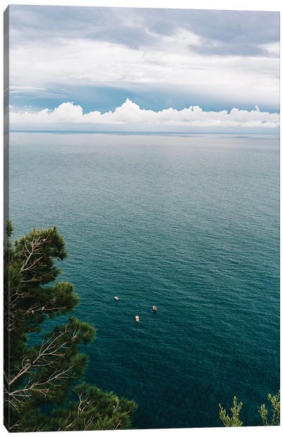 Stormy Amalfi Coast Drive V Canvas Art Print - Campania Art