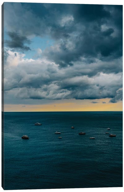 Stormy Amalfi Coast III Canvas Art Print - Campania Art