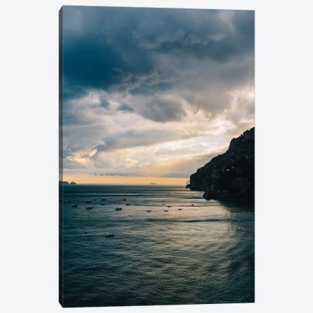 Stormy Positano VIII Canvas Print #BTY369} by Bethany Young Canvas Wall Art