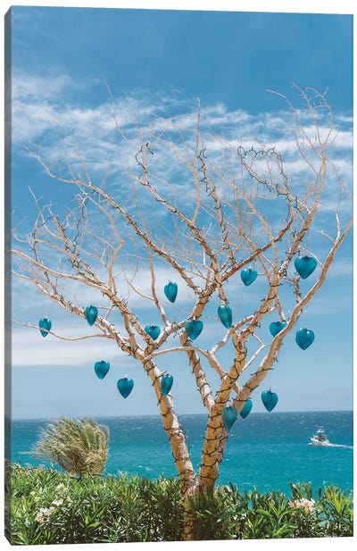 Cabo Glass Hearts Canvas Art Print - Bethany Young